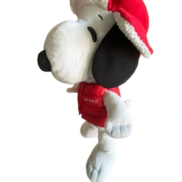 Peanuts Snoopy Stuffed Animal Macys Christmas Holiday 2015 - Picture 14 of 14